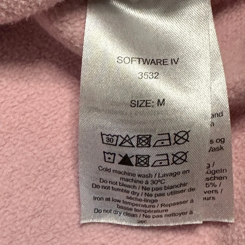 Ganni Software Puff Sleeve Sweet Lilac Rose Pink Sweatshirt Medium - Picture 8 of 10